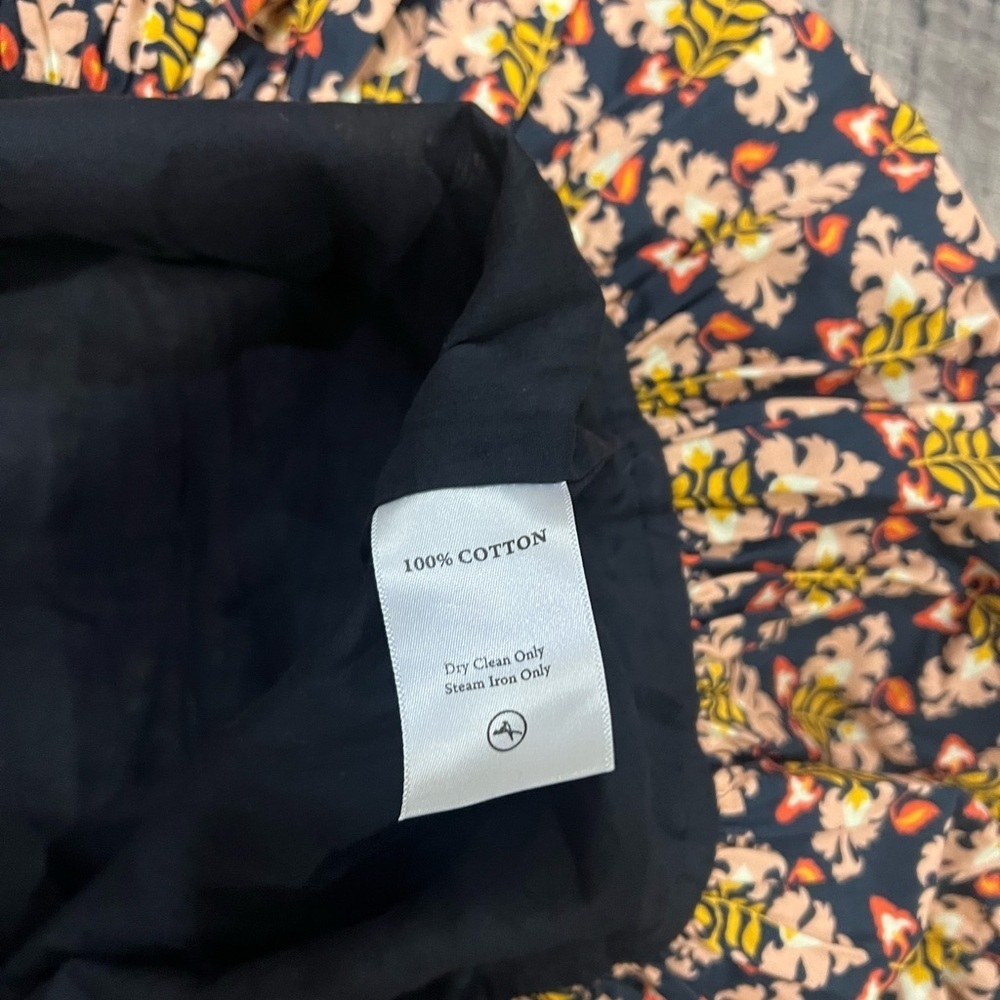 VERB Elegant Floral Mini Dress in Navy With Beautiful Design NWT 100% Cotton - Picture 4 of 4